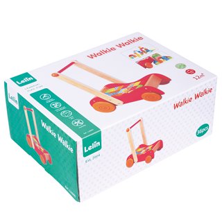 Baby Walker with Coloured Blocks - 30 pcs.